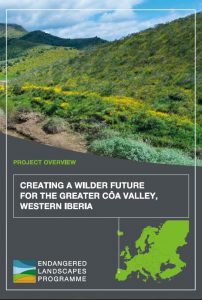 "Creating a wilder future for the Greater Côa Valley" - project description.